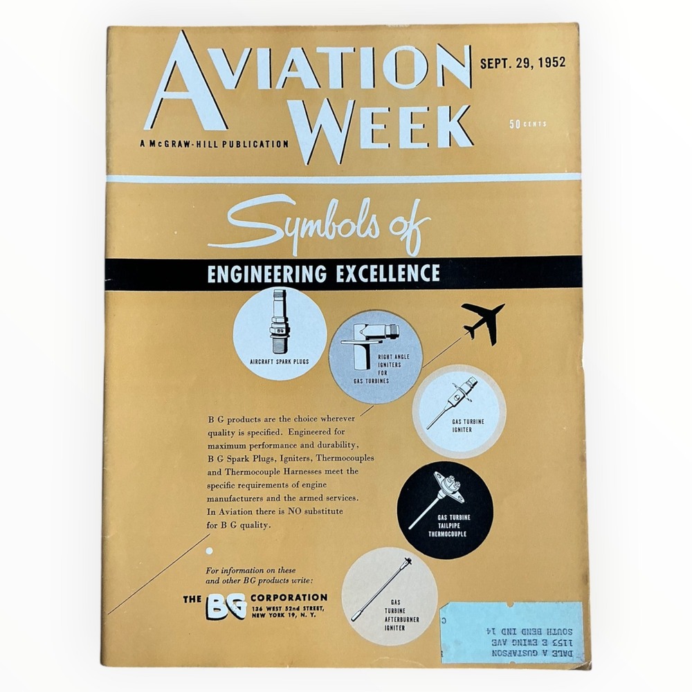 Aviation Week September 29 1952 Army Air Power Helicopters Korean War